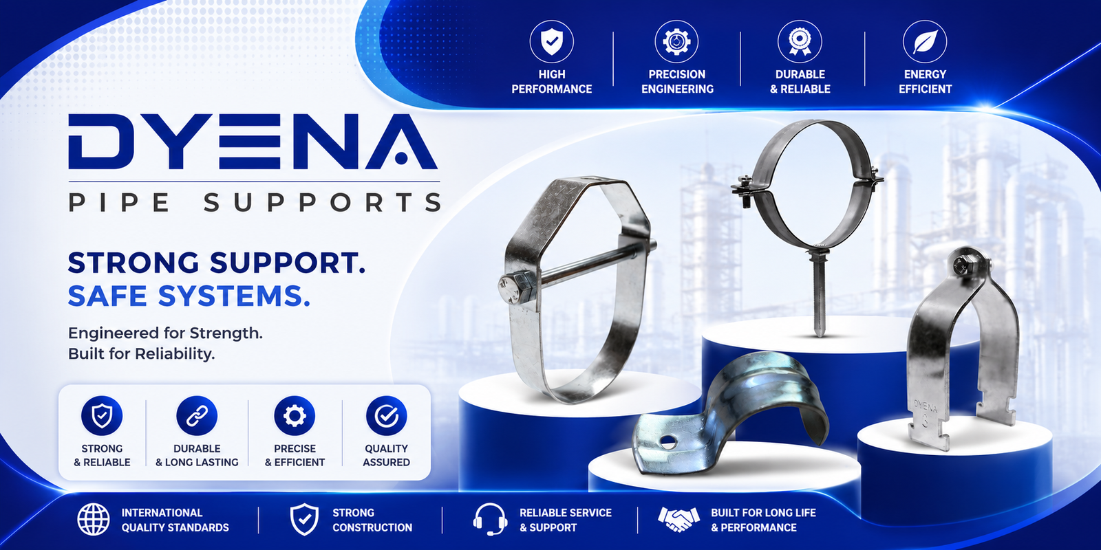 Dyena Pipe Supports
